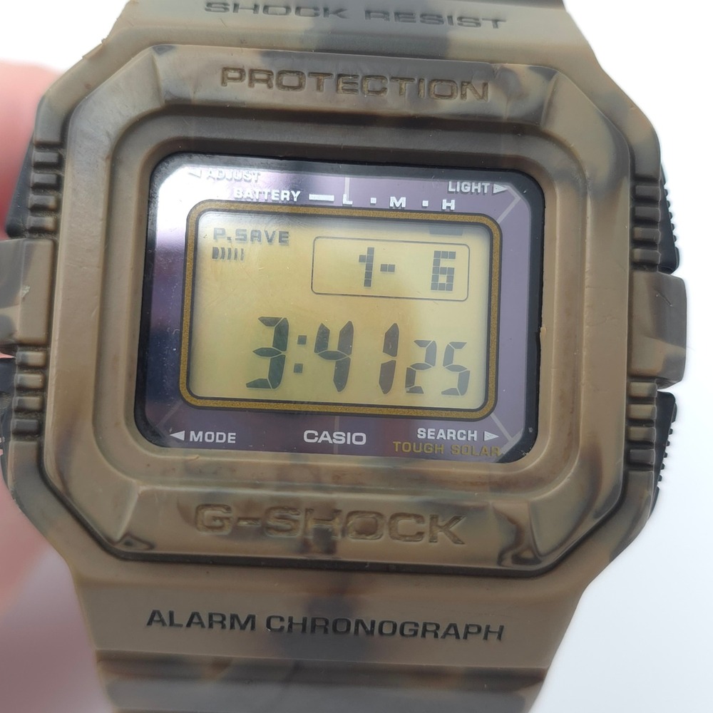 Casio G-Shock Watch Mens Desert‎ Camo Military Solar Digital Vintage New Battery - Picture 4 of 16